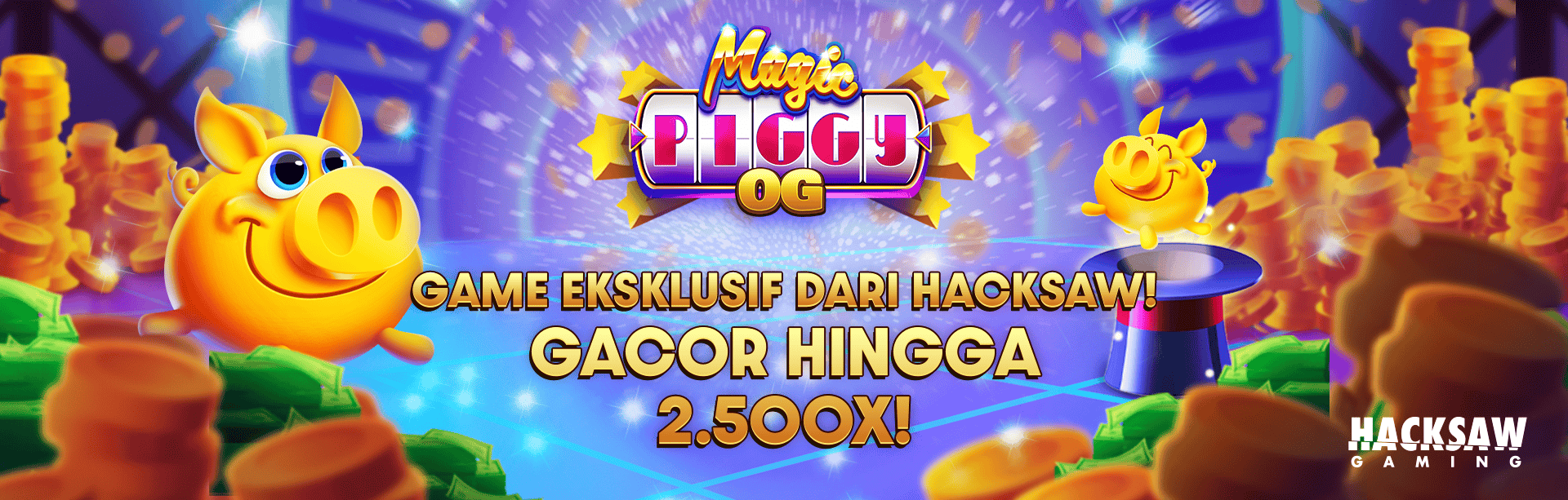 HACKSAW - MAGIC PIGGY OG GAME PROMO BANNER